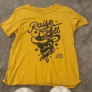 Salty Honey Yellow Graphic Tee - Short Sleeve